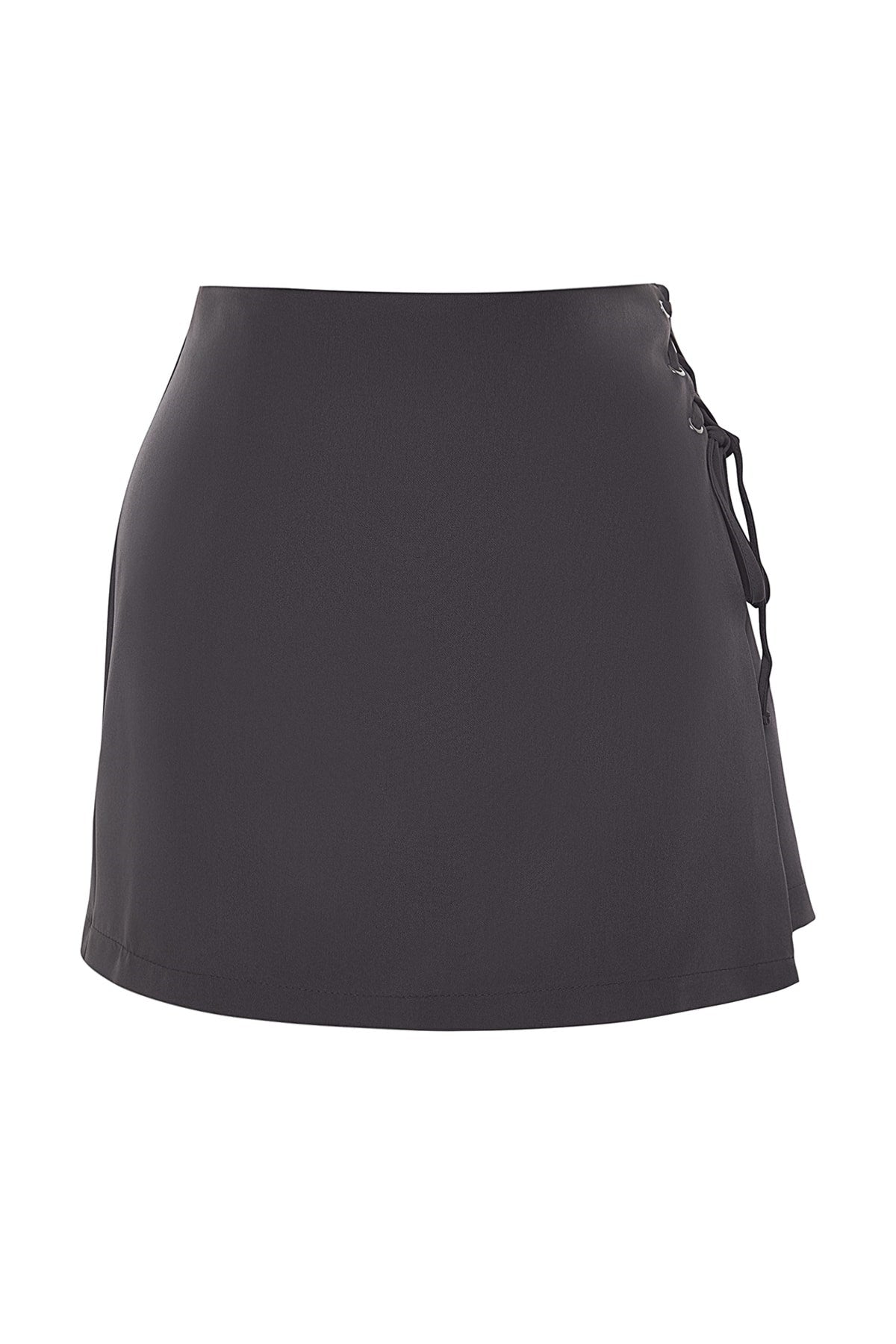 Black Webbing Tie Shorts Skirt Tbbss22ap00001