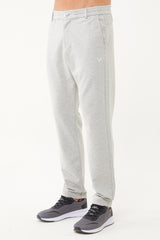 Men's White Organic Cotton Sports Tracksuit Bottoms 0801 Tb23my05s0801-1