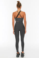 Black Jumper Full Length Sports Leggings Twoss21ta0023