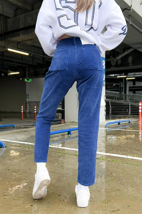 Basic Black Velvet Pants Flaw-146-002-033