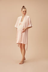 Pointy Pregnant Maternity Bathrobe Sh23535615