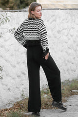 Grey Knitted Tube Leg Wool Pants M10060000pn98248