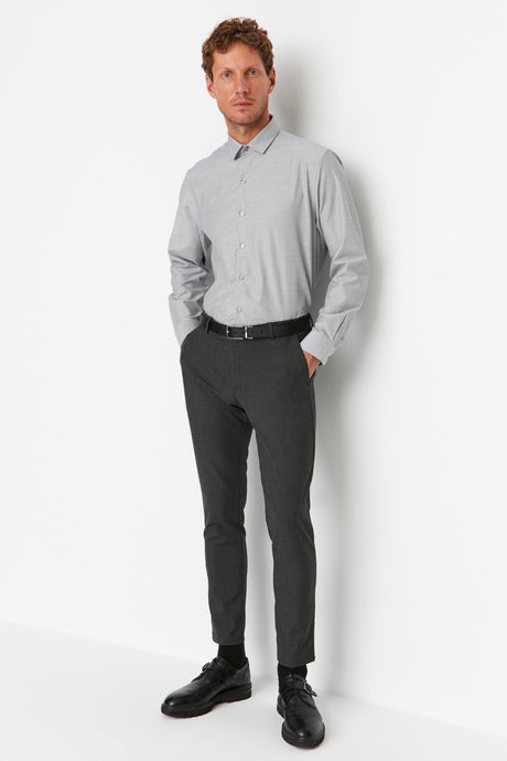 Black Men's Slim Fit Chino Pants Tmnaw23pl00034