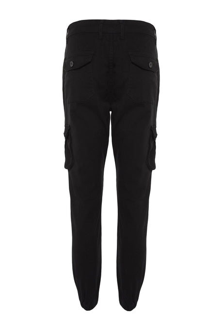 Black Mens Cargo Jogger Pants Tmnaw20pl0633