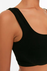 White Seamless/seamless Ribbed And Lightweight Support/styling Sports Bra Twoss21ss0008