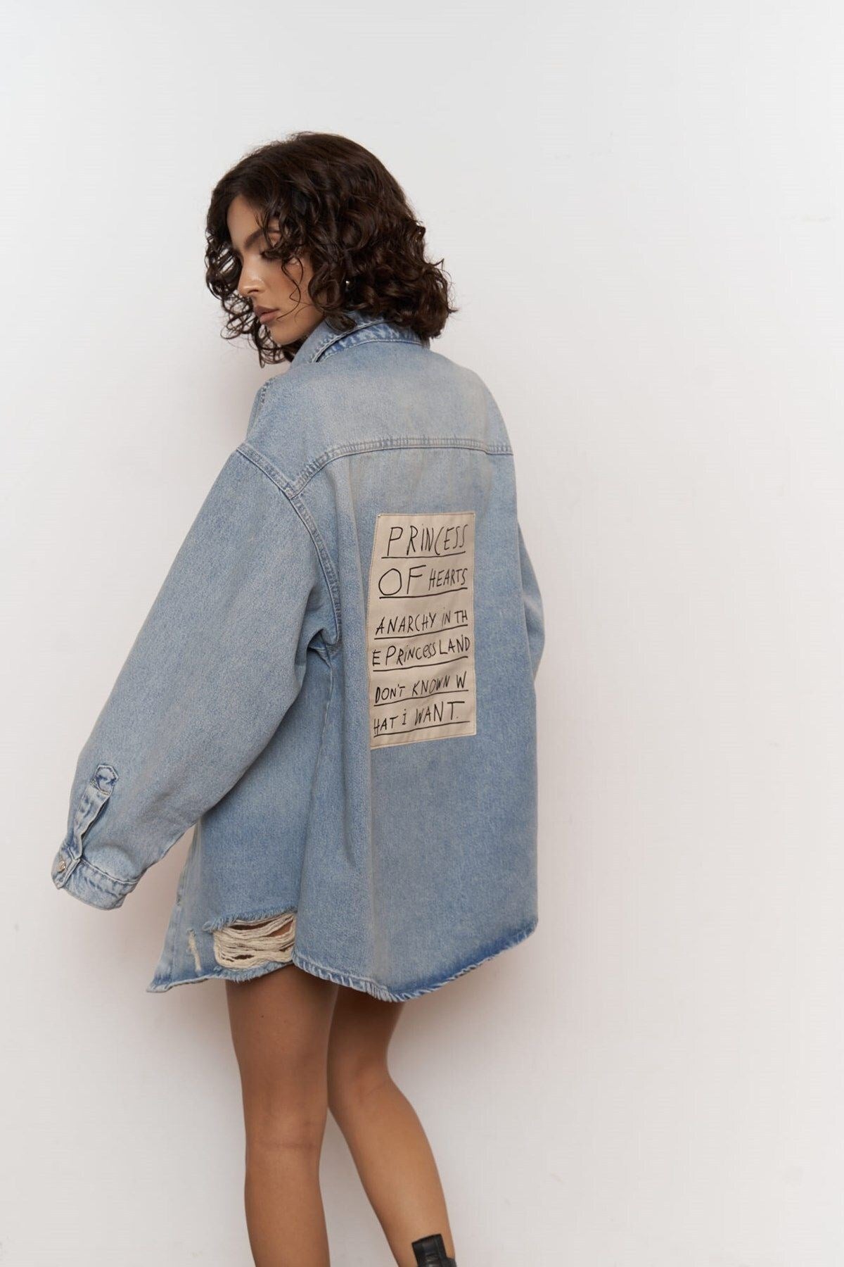 Astra Blue Oversize Unisex Jean Jacket 2273