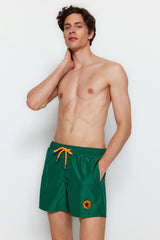 Green Mens Short Length Swimsuit Marine Shorts Tmnss23ds00019