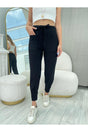 Black Leg Cuffed Pants 23858