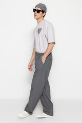 Grey Mens Wide Leg Pants Tmnss23pl00039