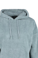 Outdoor Mint Hooded Plush Knitted Sweatshirt Tctaw22tw0047