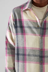 Lilac Mens Regular Fit Lumberjack Plaid Shirt Tmnaw22go0104