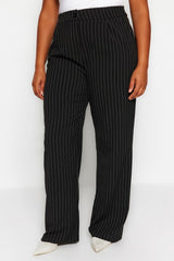 Black Striped Woven Pants Tbbaw24ar00012