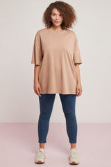 Flirting Women Plus Size Interlock Oversize Round Neck Tshirt Vivian01072023