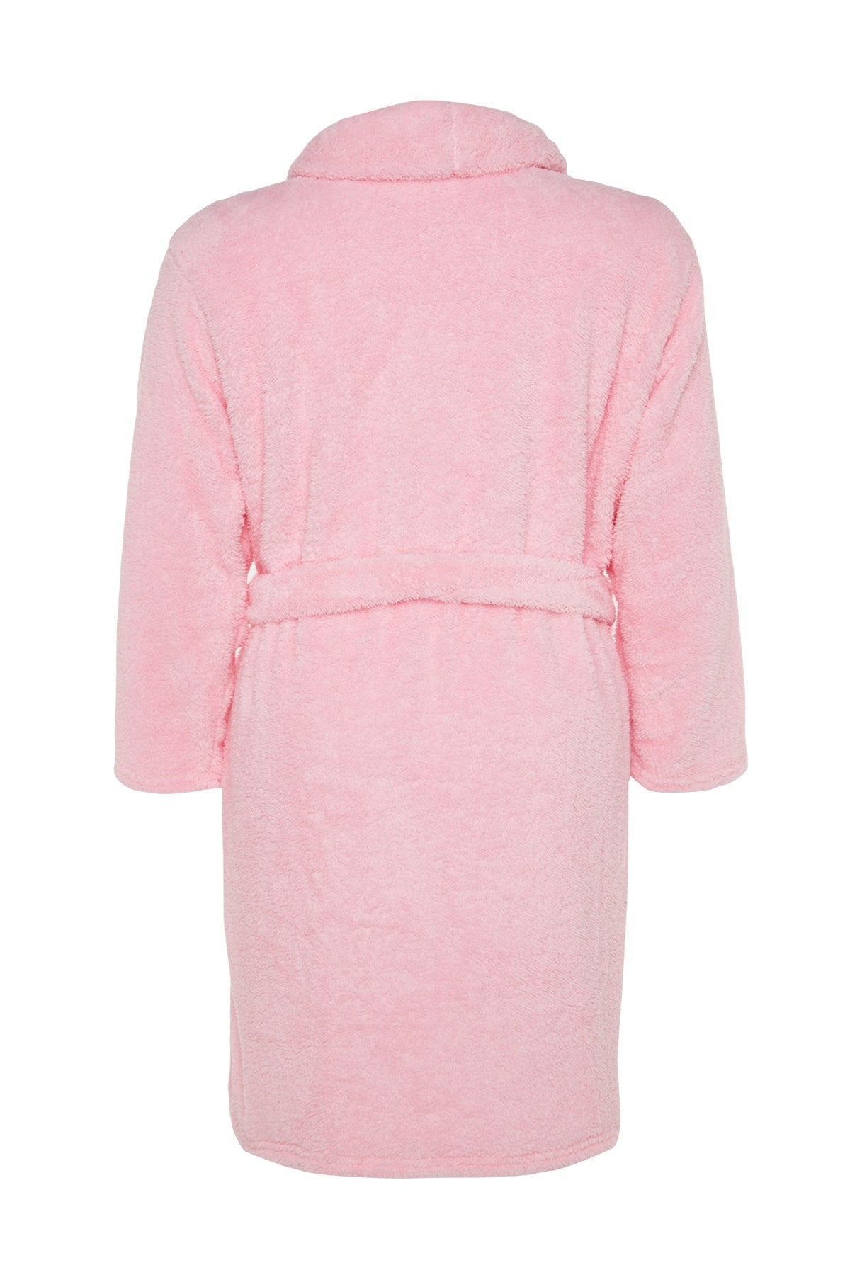 Pink Plush Tie Knitted Dressing Gown Tbbaw24sb00000