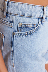 Blue Denim Denim 100% Cotton Shorts & Bermuda Tbess23sr00030