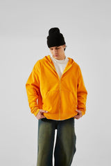 Basic Mustard Zip Hoodie Tyc28jyign170549314175381