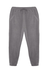 Smoked Men's Regular/regular Fit Zipper Pocket Warm Thick Fleece Rubber Leg Sweatpants Tmnaw24ea0002