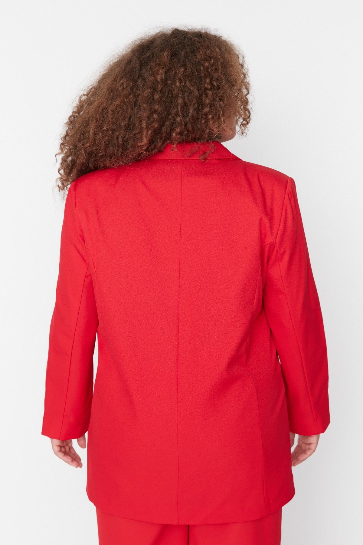 Red Oversize Blazer Jacket Tbbaw23ag00005