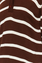 Black Polo Neck Striped Knitwear Dress Tctaw22eb0212