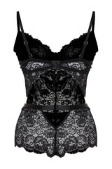 Black Lace Bodysuit Tbbaw24cs00000