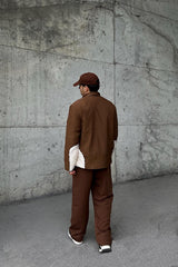 Double Sided Brown Teddy Coat Flaw-223-022-002