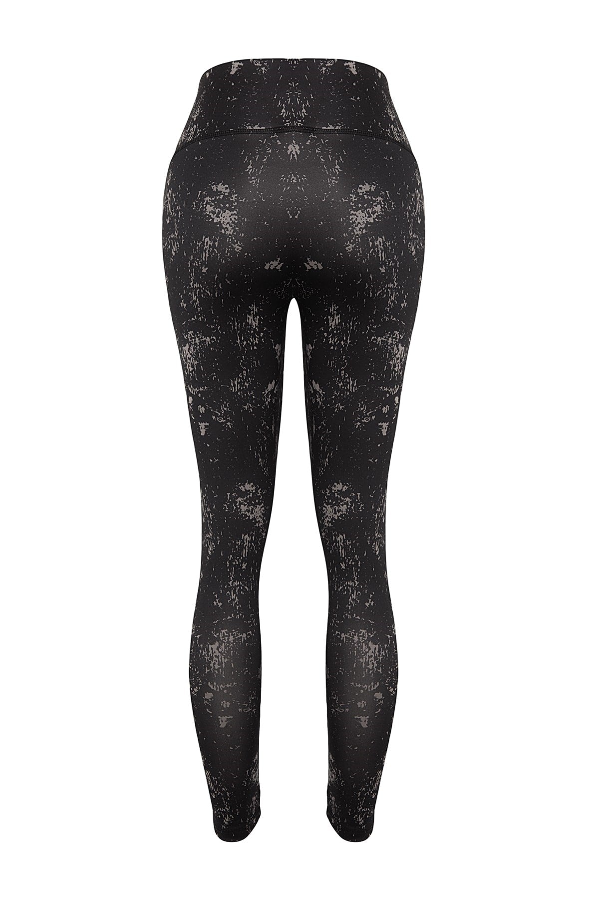 Anthracite Pattern Repellent Full Size Sports Leggings Thmaw24ty00005