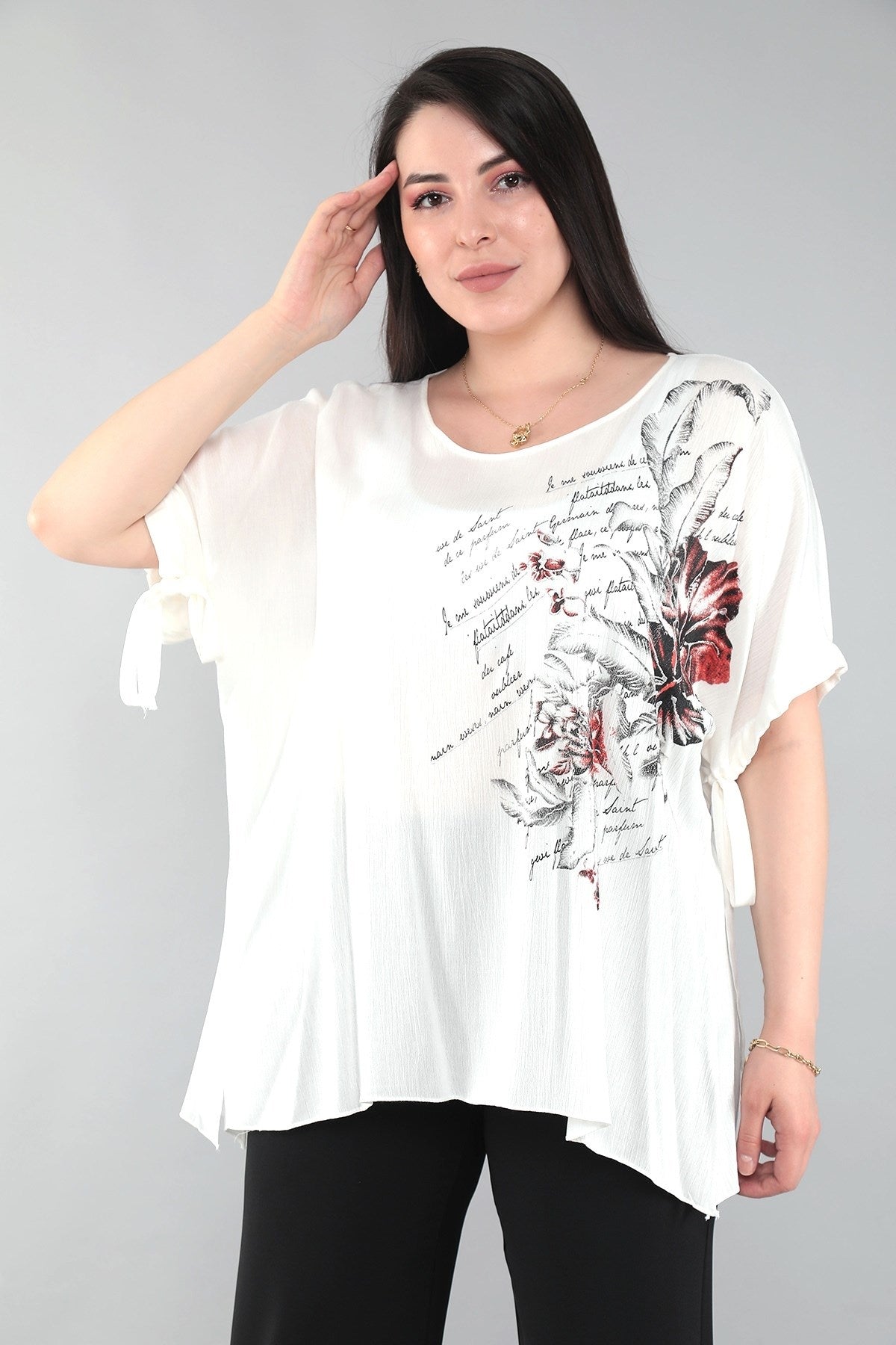 13777 Bedspread Printed Blouse (b102) S21.13777vis030