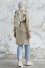 Scuba Suede Trench With Minka Belt - Taba Ms00an0011