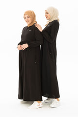 Neda Bolero Detailed Black Burkini Dress 5227 T21el3m5227