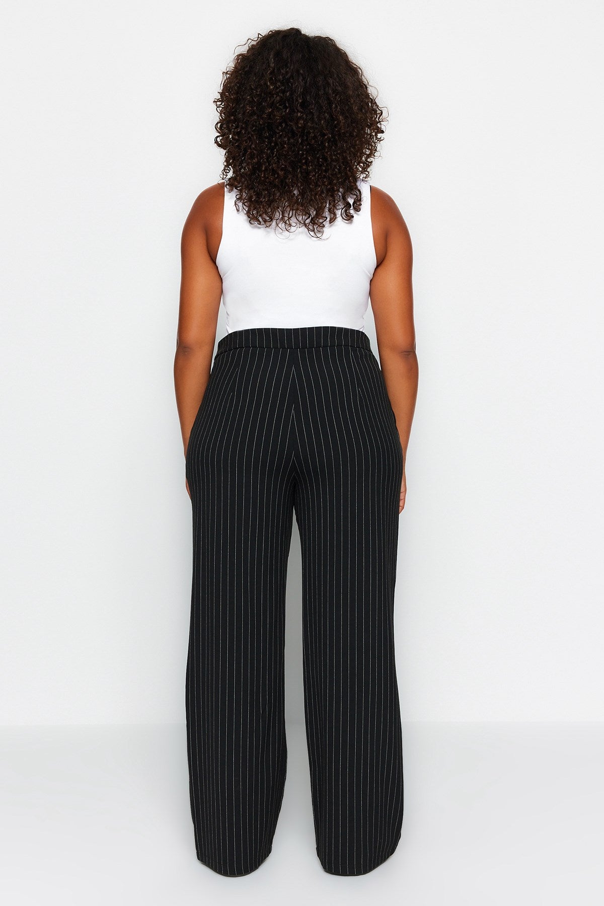 Black Striped Woven Pants Tbbaw24ar00012