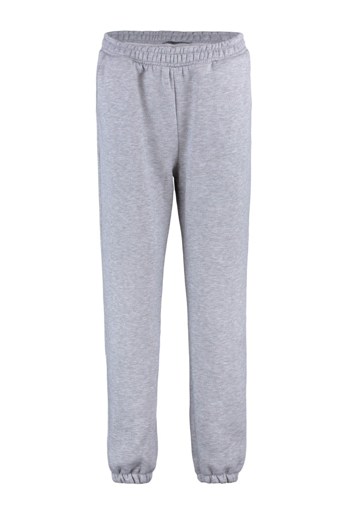 Grey Loose Jogger Thick Pleated Knitted Sweatpants Twoaw23ea00151