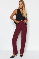 Black High Waist Woven Pants Twoss21pl0093