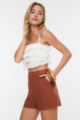 Cinnamon Woven Shorts & Bermuda Tbess21sr0058