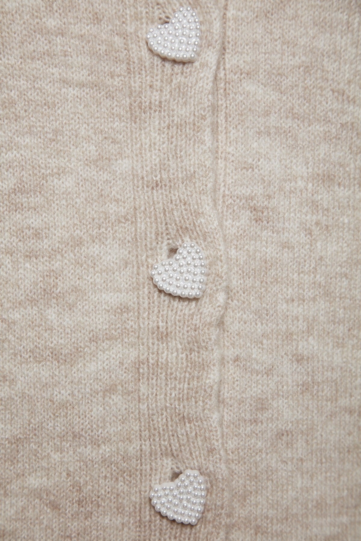 Stone Pearl Buttoned Knitwear Cardigan Pants Bottom-top Suit Tctaw24us00047