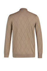 Camel Mens Slim Fit Half Turtleneck Zipper Collar Smart Knitwear Sweater Tmnaw23kz00215