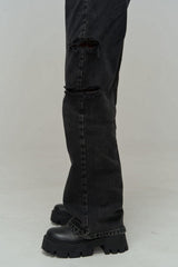 North Waist Detail Double Slit Ecru Jean 2114