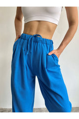 Nanin Salaş Blue Linen Pants 604