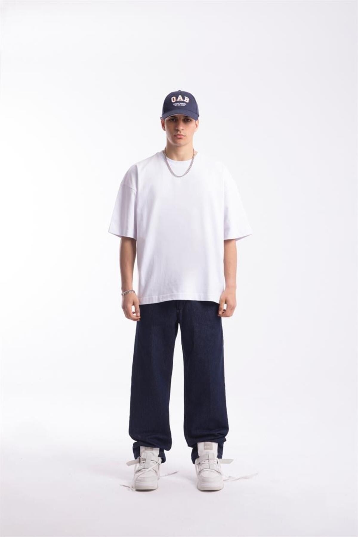 Flaw Atelier Premium Basic White Oversize T-shirt Flaw-006-005-040