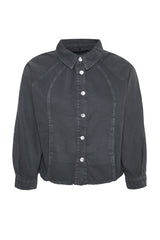 Blue Stitching Detailed Denim Jacket Tbbaw24ax00013