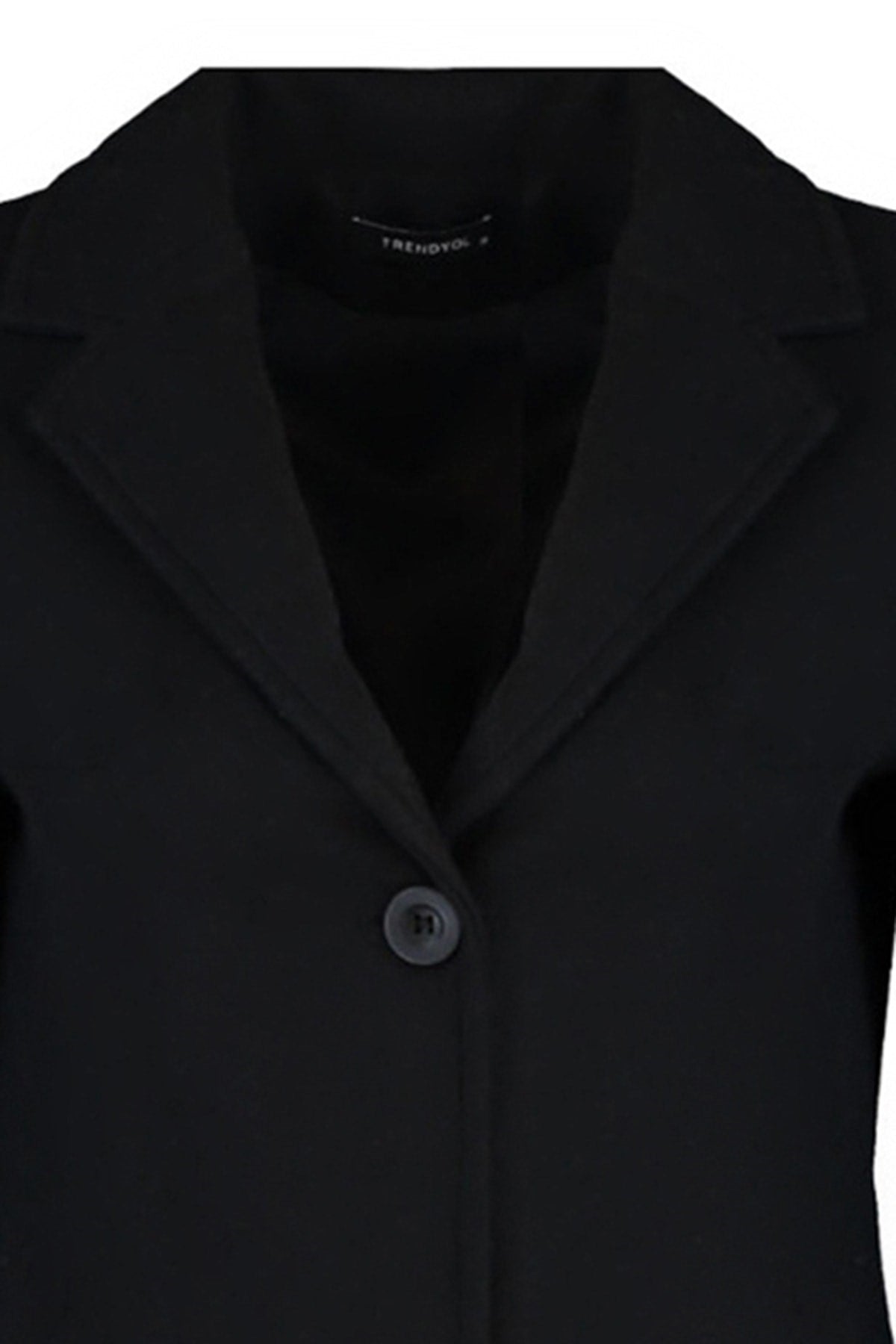 Black Fitted Long Wool Cashmere Coat Twoaw21kb0016