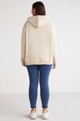 Terezabb Regular Loose Beige Single Sweatshirt Terezabb01112023