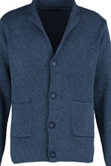 Anthracite Men's Regular Fit Men's Collar Knitwear Cardigan Tmnaw22hi0140