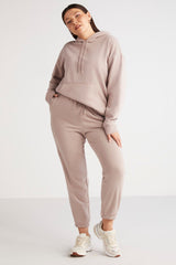 Plus Size Regular Loose Beige Single Sweatpants Lenkabb01112023