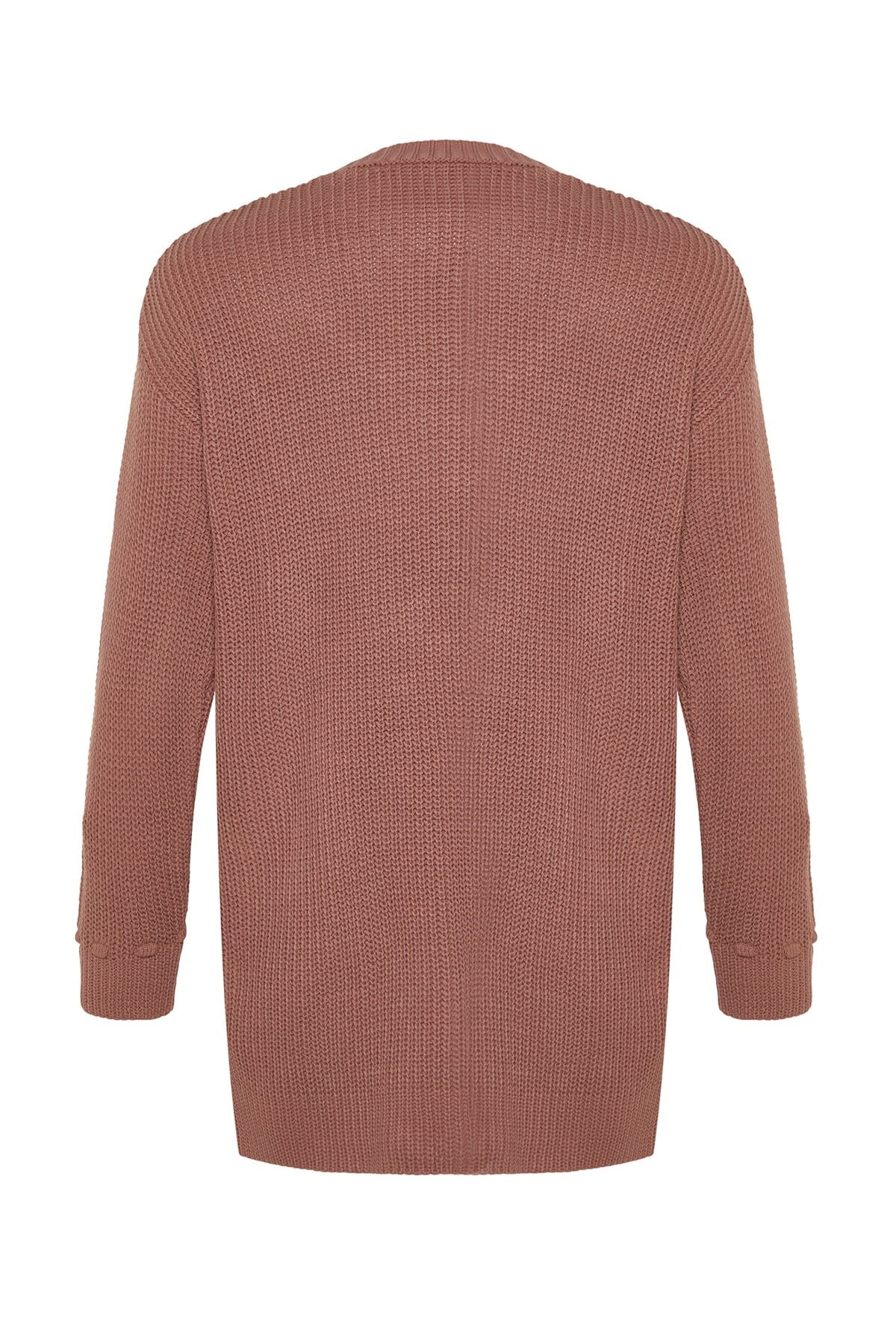 Dusty Rose Openwork And Tassel Detailed Tiko Thessaloniki Knit Sweater Tctaw24ak00150