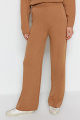 Camel Knitwear Sweater-pants Bottom-top Suit Tctaw24us00019