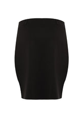 Black Knitted Slit Detailed Skirt Tbbaw23az00041