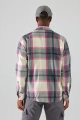 Lilac Mens Regular Fit Lumberjack Plaid Shirt Tmnaw22go0104