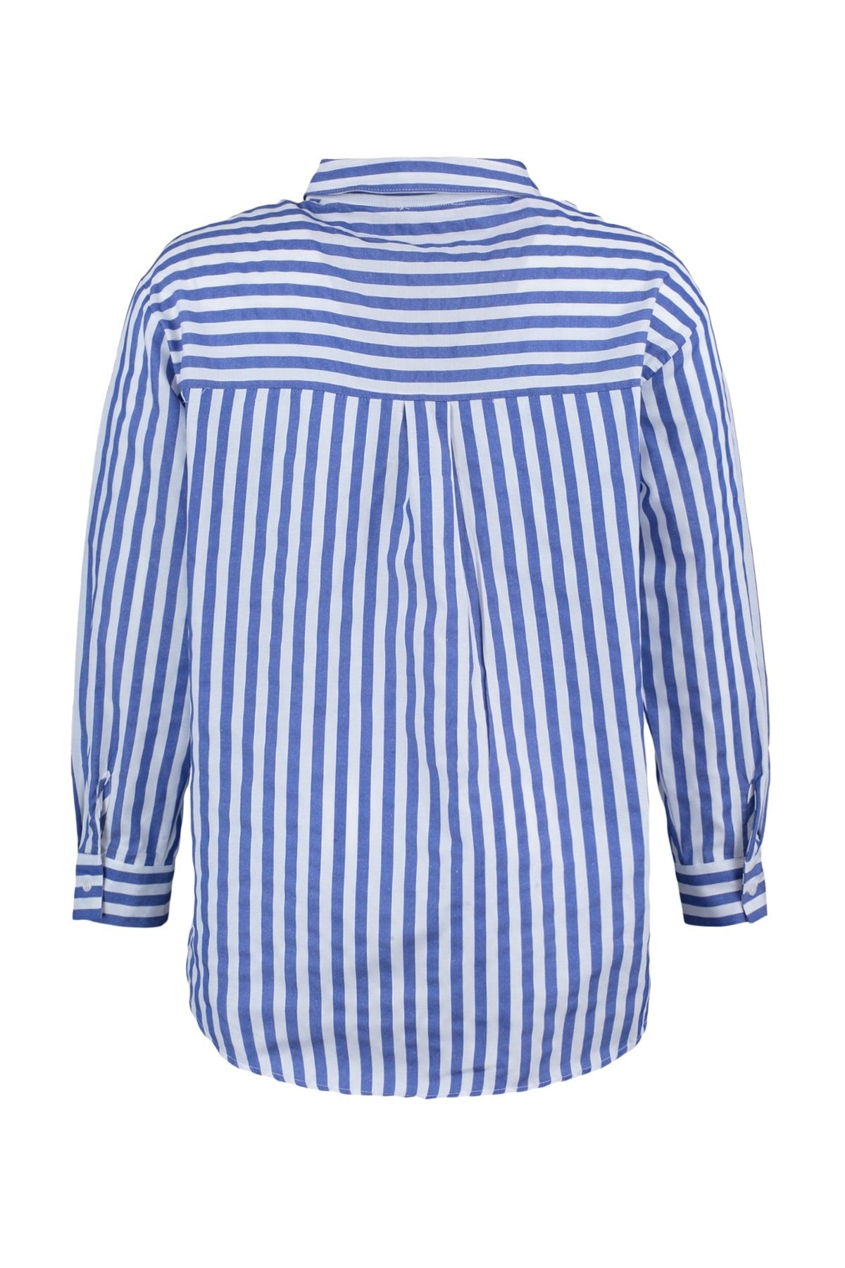 Blue Striped Oversize Woven Shirt Tbbaw23ax00022