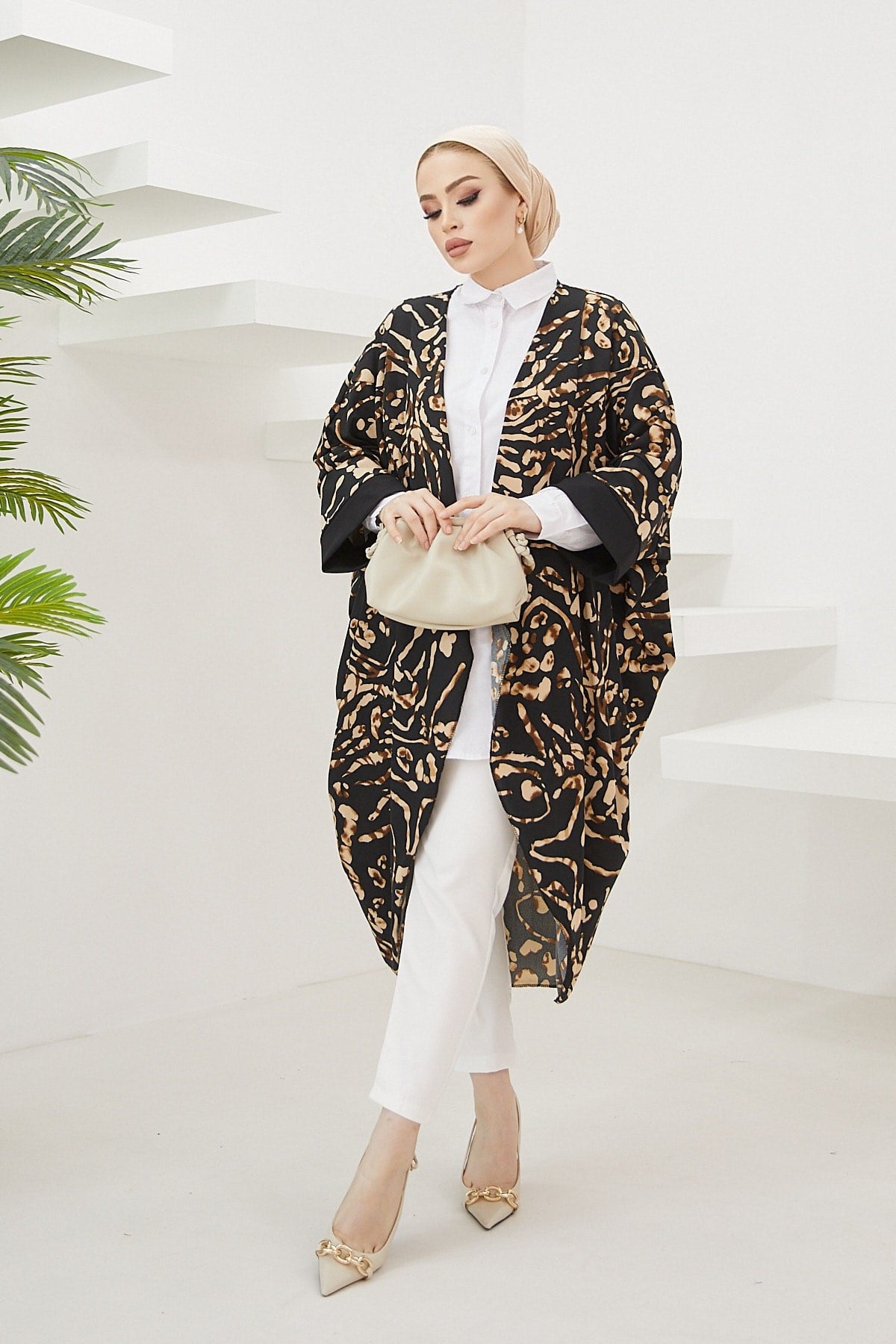 Chain Pattern Kimono Zdk100