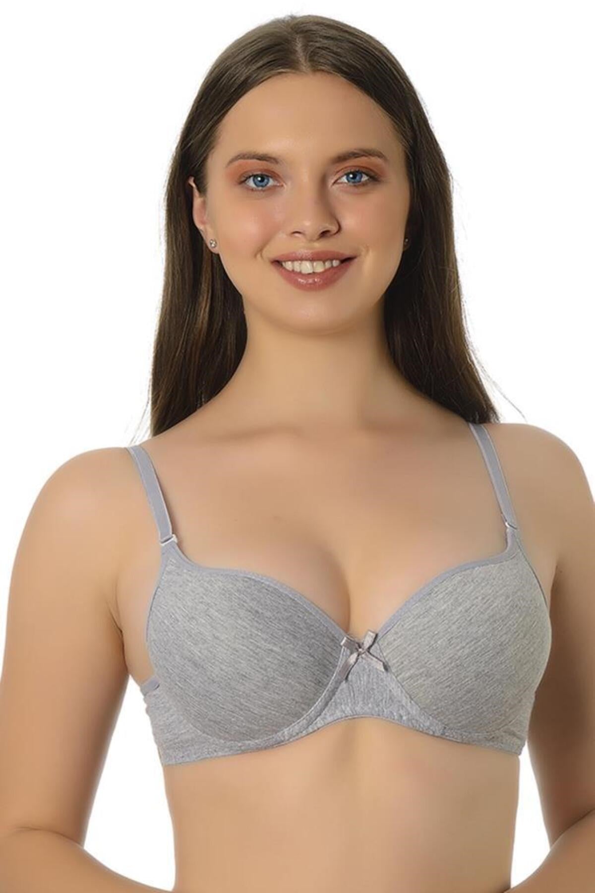 Basic Women's Bra 3002 3002-4 With Padding (support) With Baleen (string) With Padding (4 Pieces)